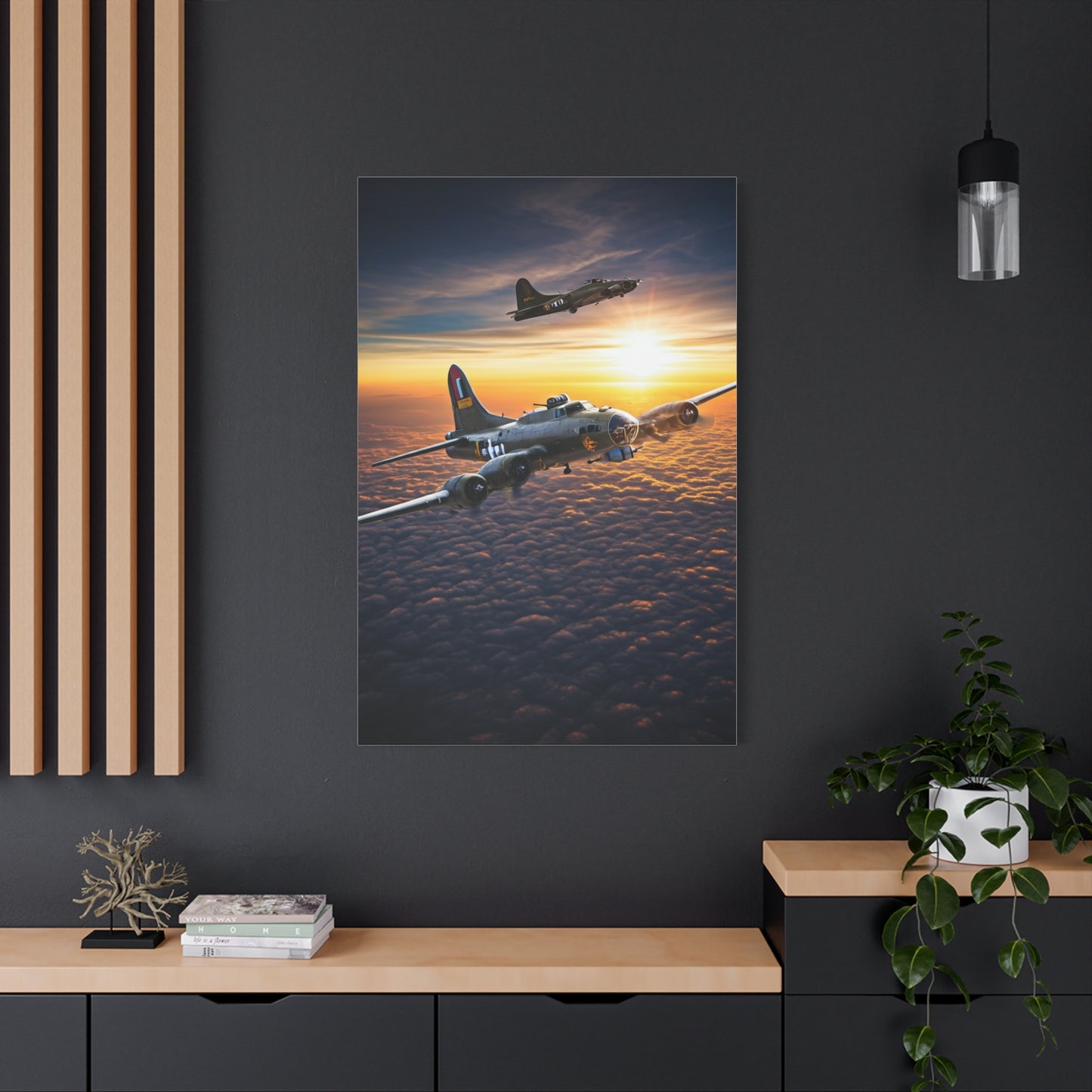 Sunset Squadron Patrol Flight Wall Art & Canvas Prints