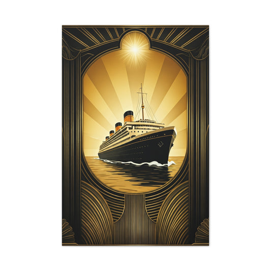 Golden Voyage Art Deco Cruise Wall Art & Canvas Prints