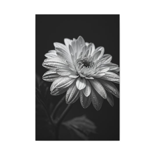 Peony Elegance in Monochrome Wall Art & Canvas Prints