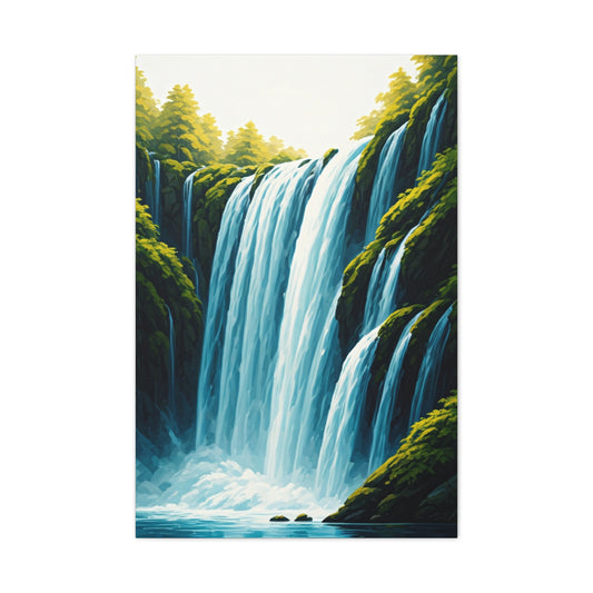 Lush Forest Waterfall Wall Art & Canvas Prints