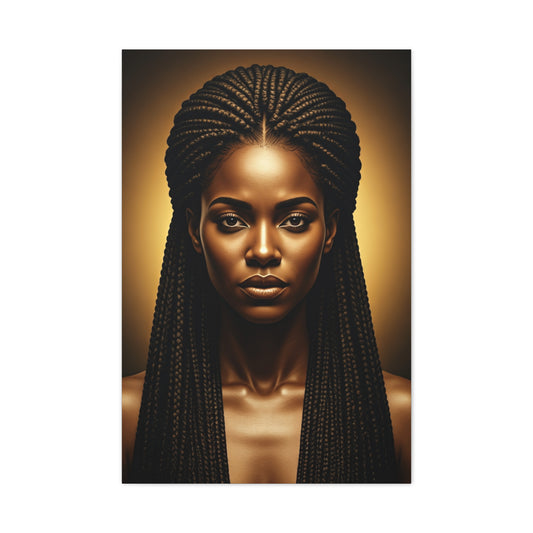 Radiant Braided Queen Portrait Wall Art & Canvas Prints
