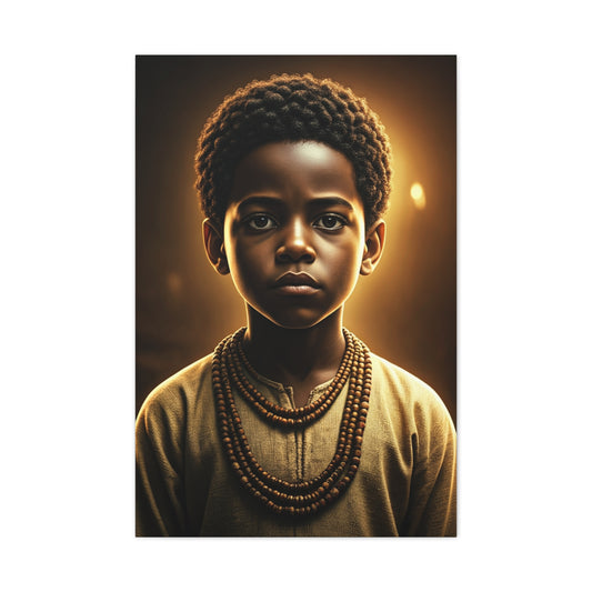 Golden Innocence Portrait Wall Art & Canvas Prints