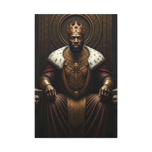 Golden Sovereign King Portrait Wall Art & Canvas Prints