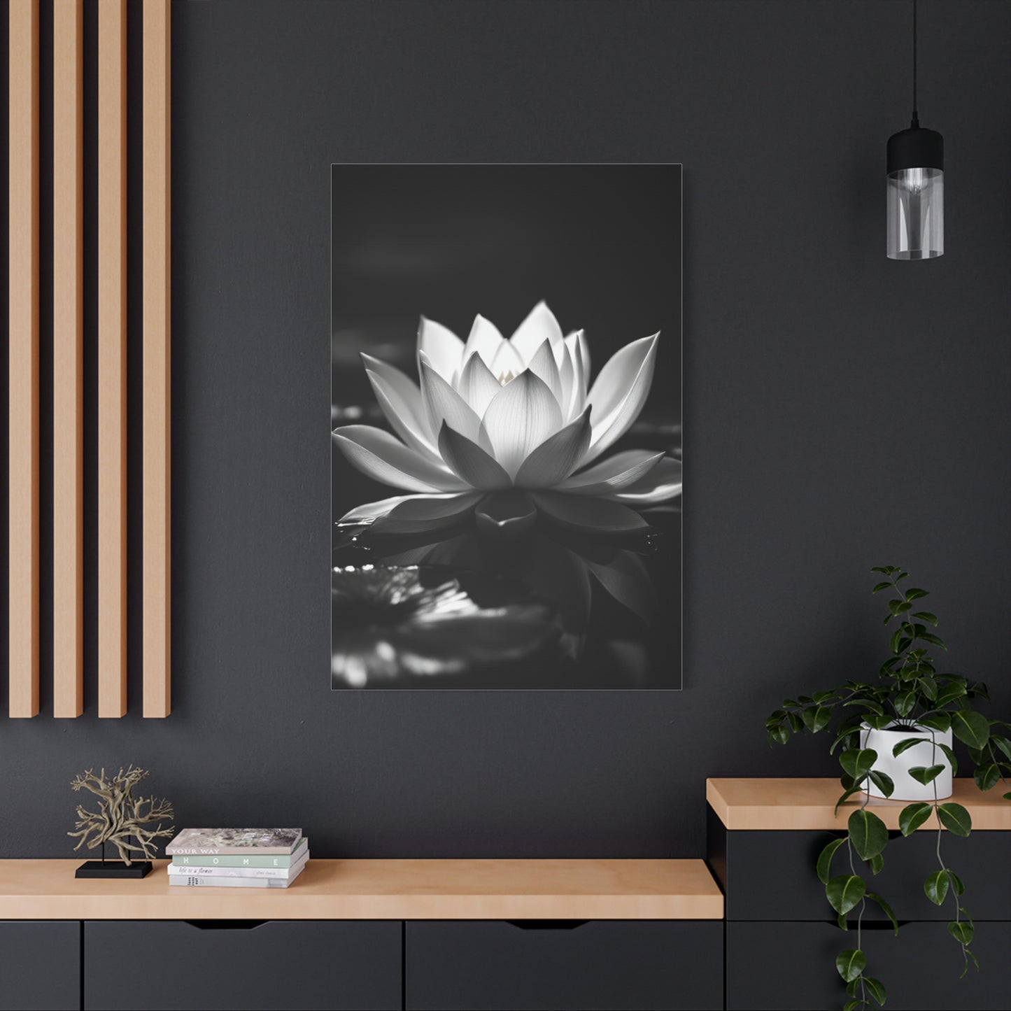 Serene Lotus Reflection Wall Art & Canvas Prints