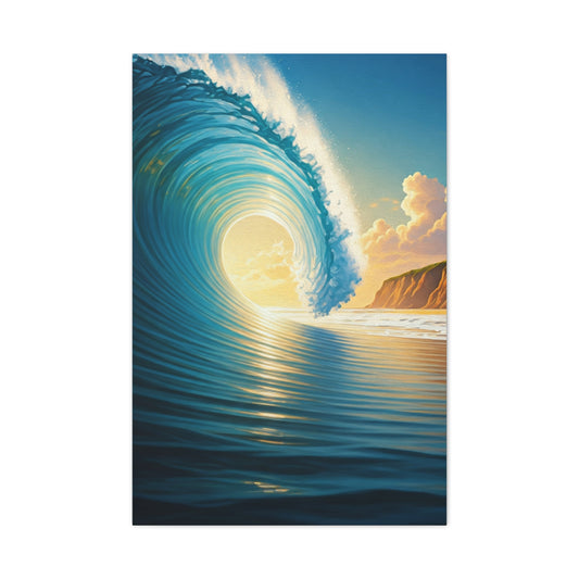 Sunset Tide Glow Coastal Wall Art & Canvas Prints