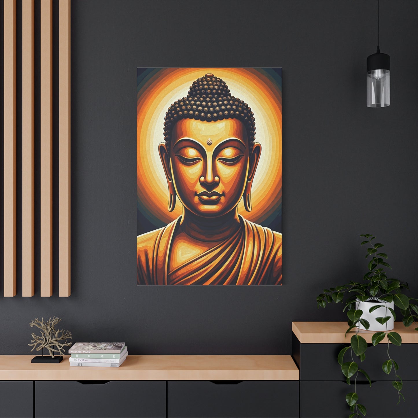 Celestial Harmony Buddha Portrait Wall Art & Canvas Prints