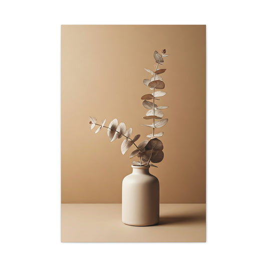 Eucalyptus Stem in Ceramic Vase Wall Art & Canvas Prints