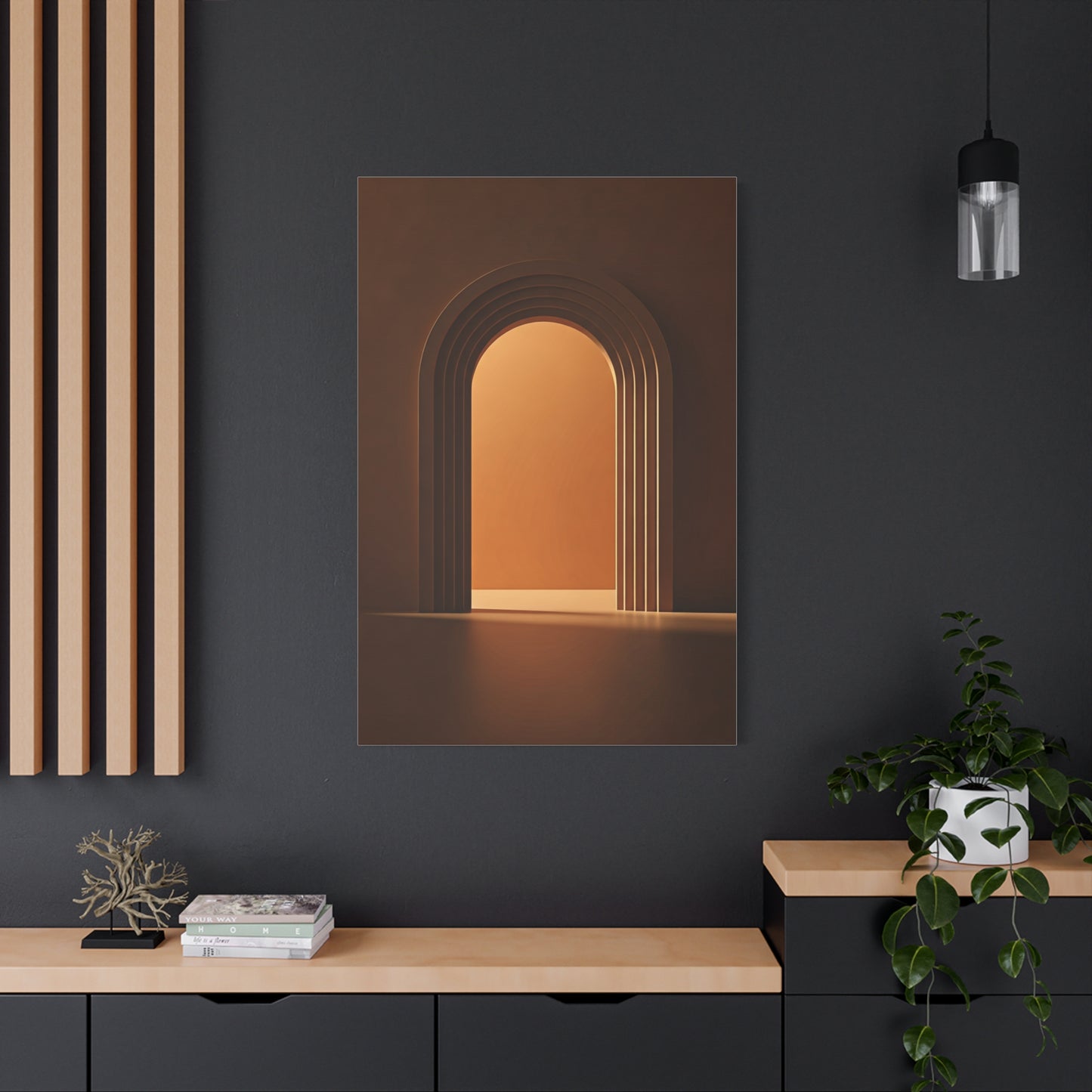 Warm Architectural Archway Glow Wall Art & Canvas Prints
