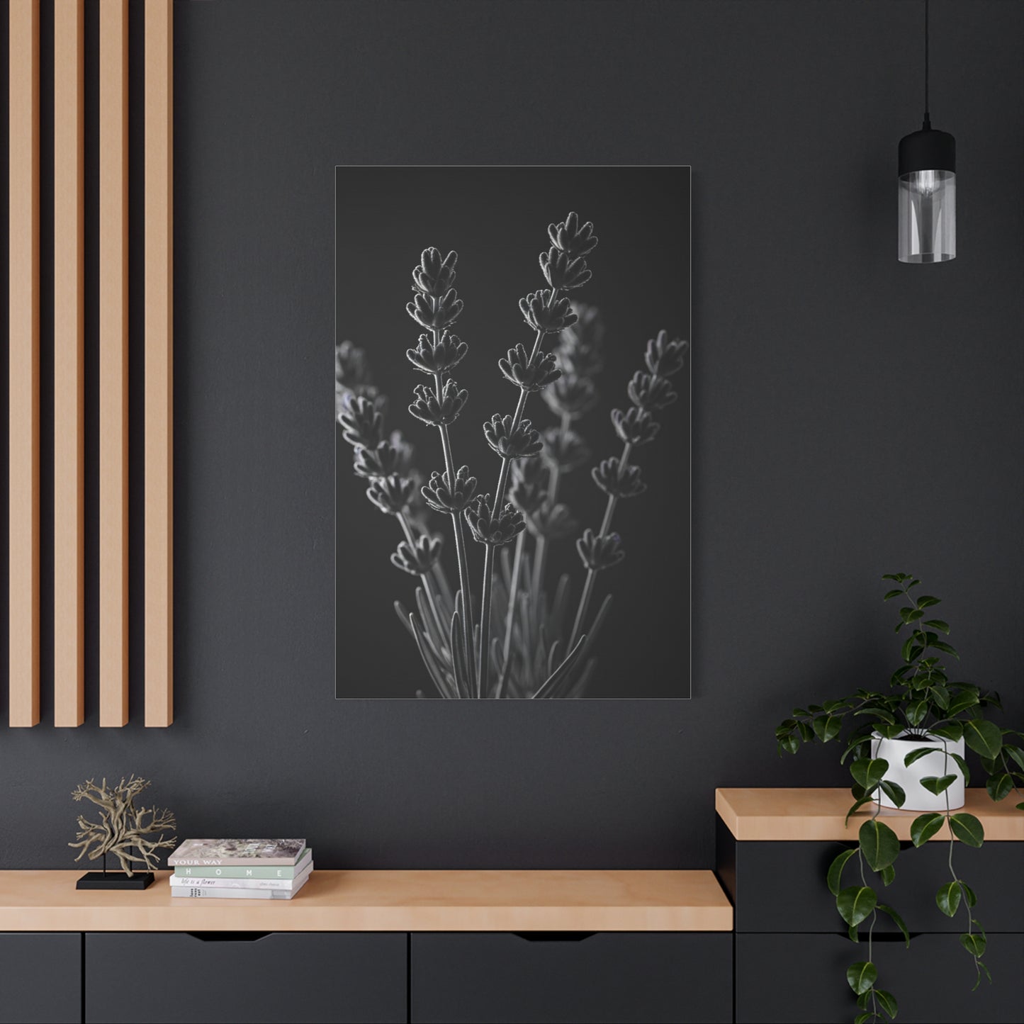 Lavender Silhouette Study Wall Art & Canvas Prints