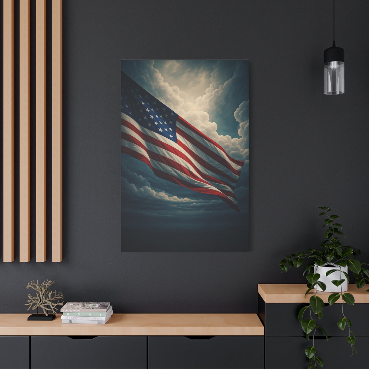 Flag of Hope in the Clouds Wall Art & Canvas Prints.