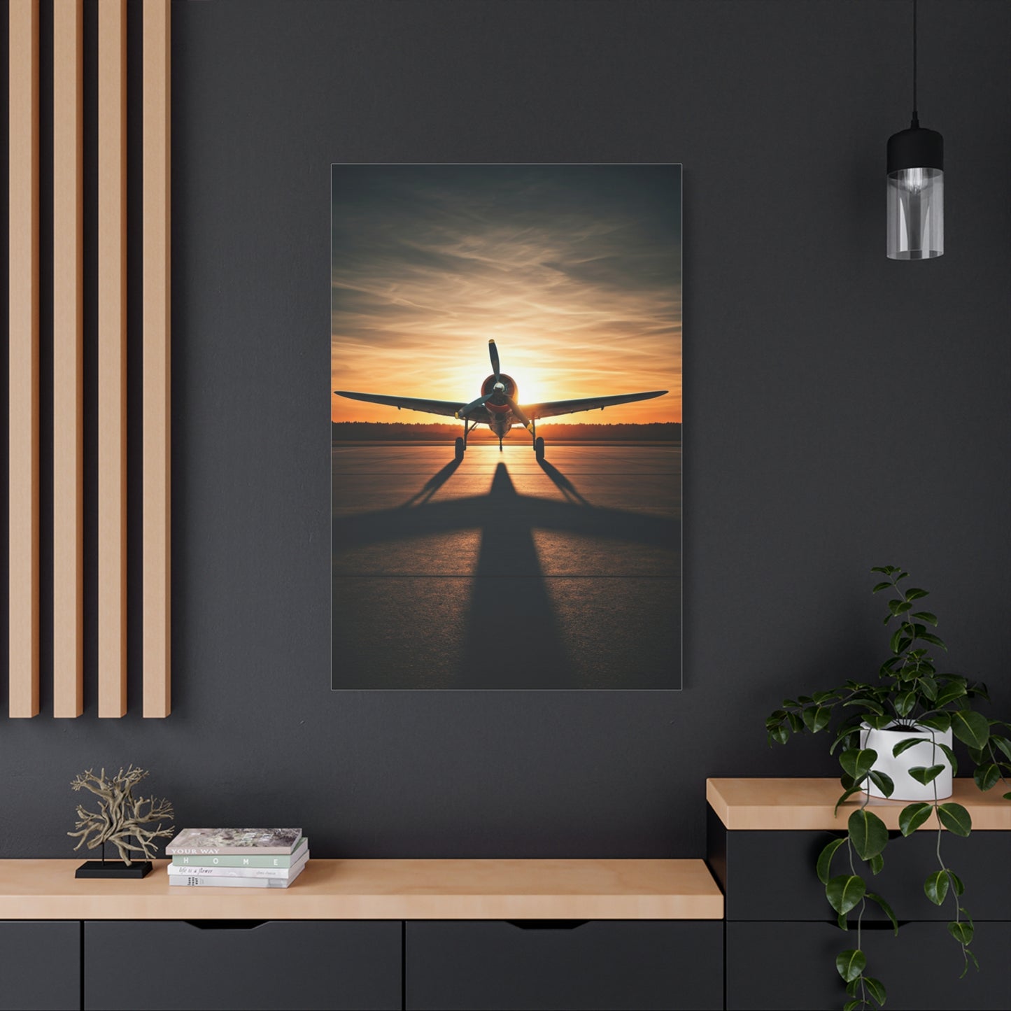 Golden Horizon Propeller Flight Wall Art & Canvas Prints