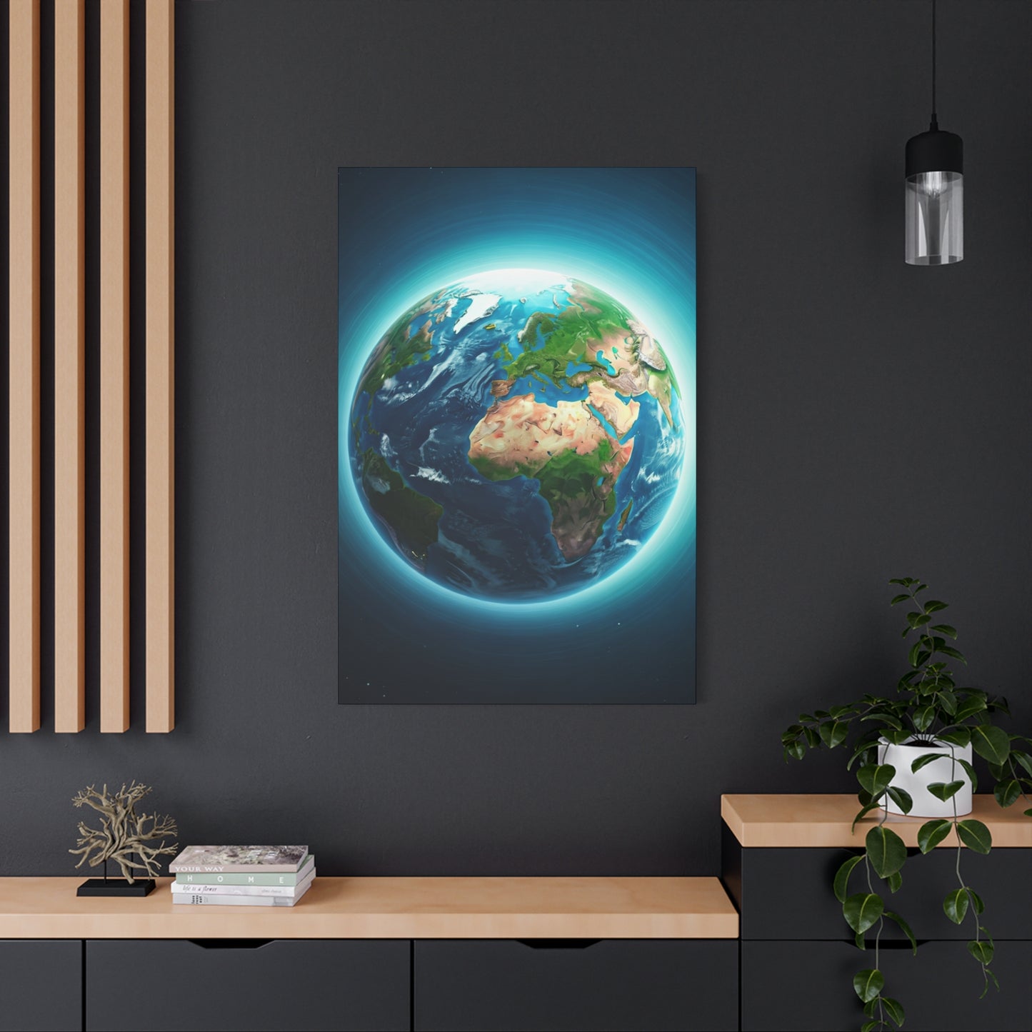 Glowing Earth from Space Wall Art & Canvas Prints