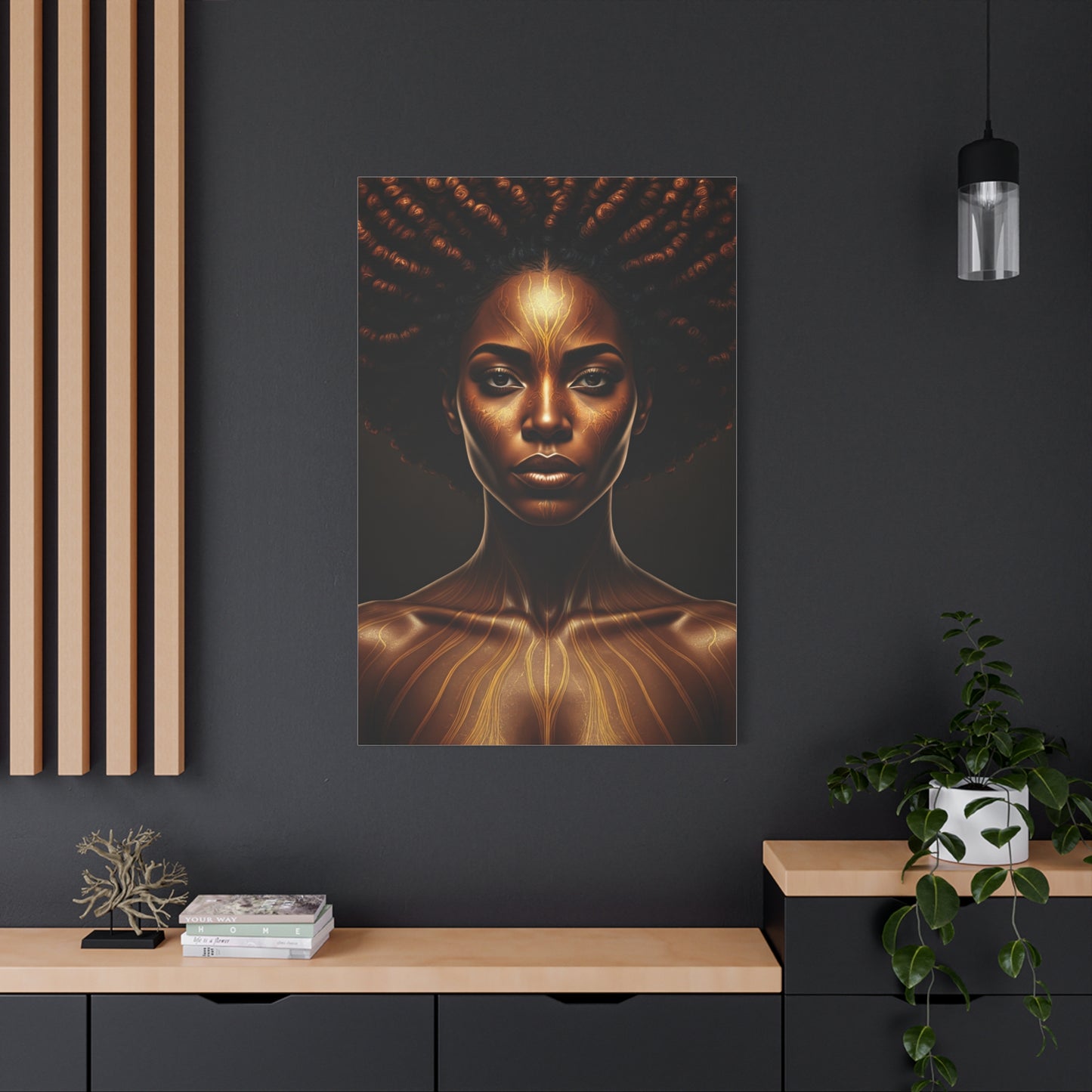 Radiant Tribal Goddess Portrait Wall Art & Canvas Prints