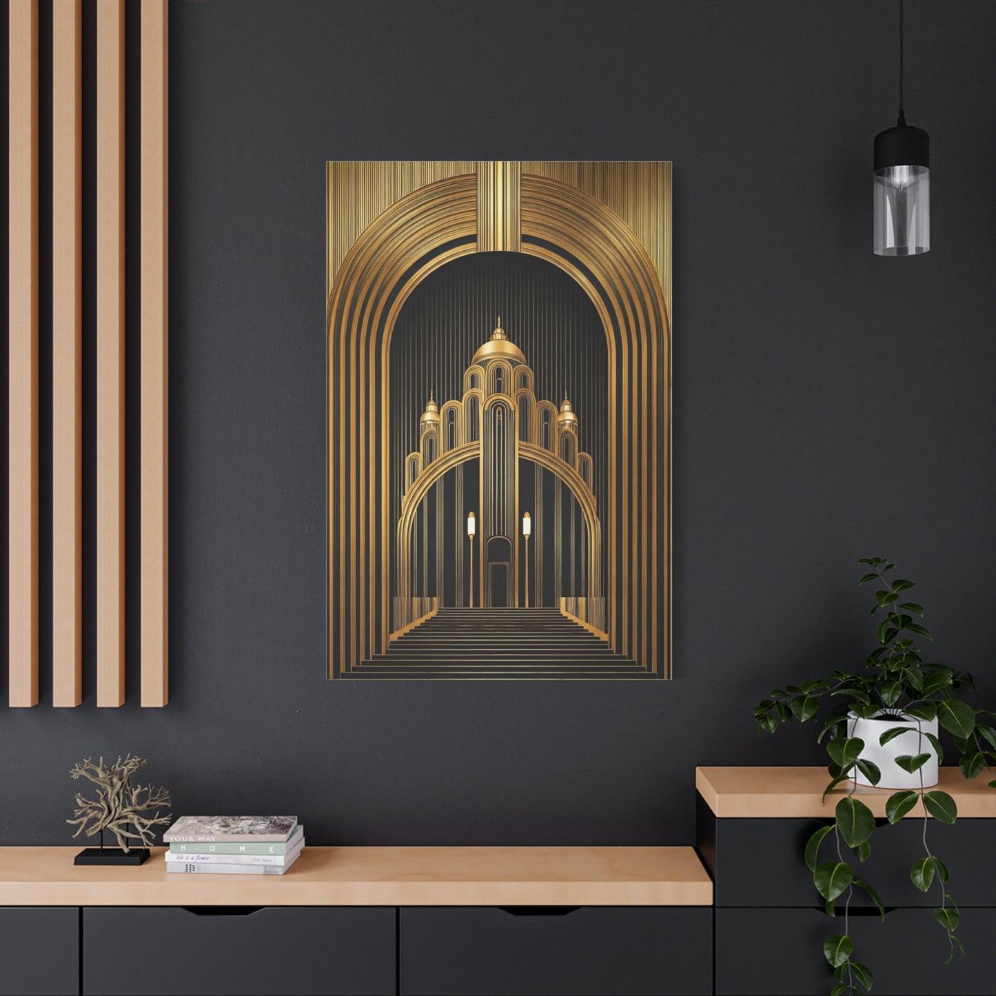 Golden Cathedral Deco Architecture Wall Art & Canvas Prints