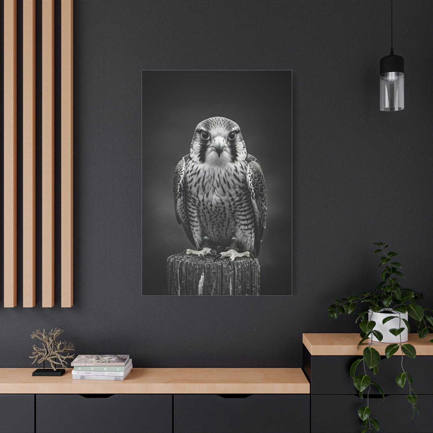 Majestic Falcon Portrait Wall Art & Canvas Prints