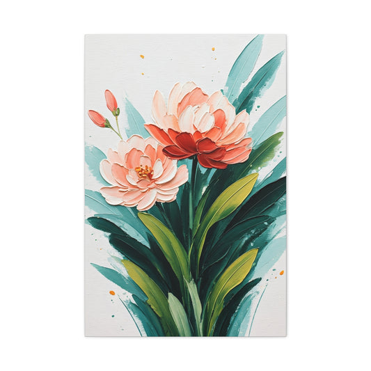 Blush Floral Botanical Wall Art & Canvas Prints