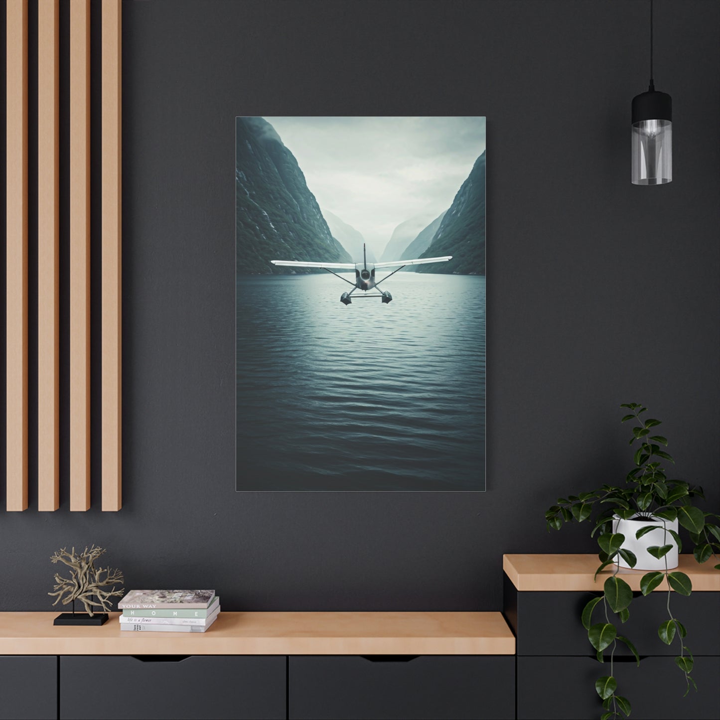 Seaplane Fjord Landing Wall Art & Canvas Prints