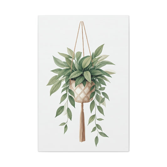 Hanging Plant Serenity Wall Art & Canvas Prints