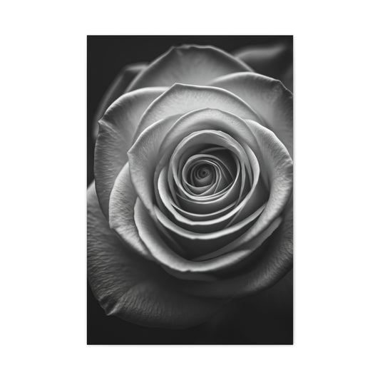 Monochrome Daisy Center Detail Wall Art & Canvas Prints