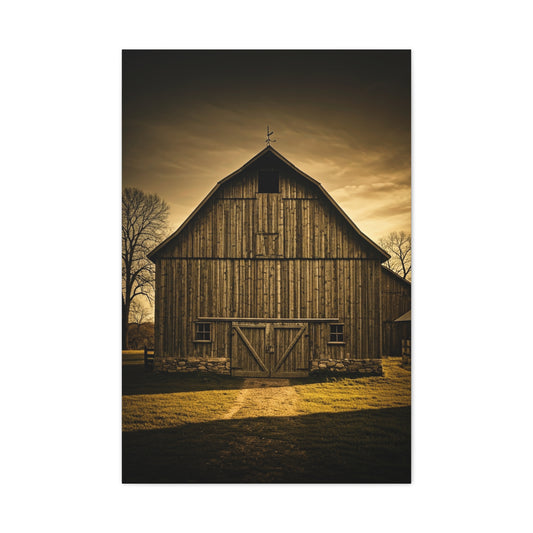 Classic Wooden Barn with Country Path Wall Art & Canvas Prints