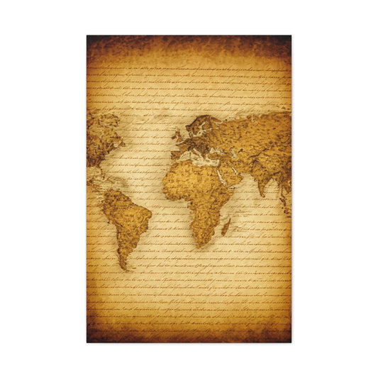 Classic Nautical Map with Ships Wall Art & Canvas Prints