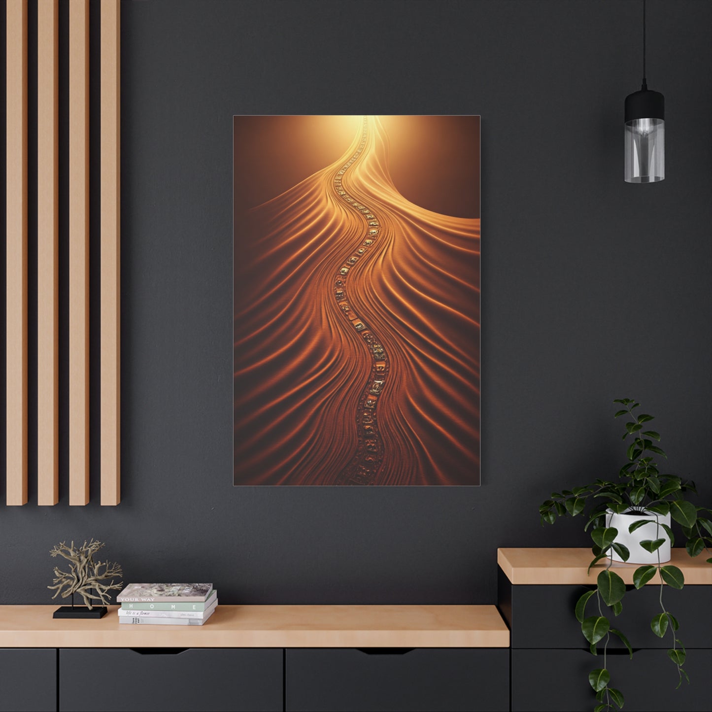 Path of Light Through the Desert Wall Art & Canvas Prints