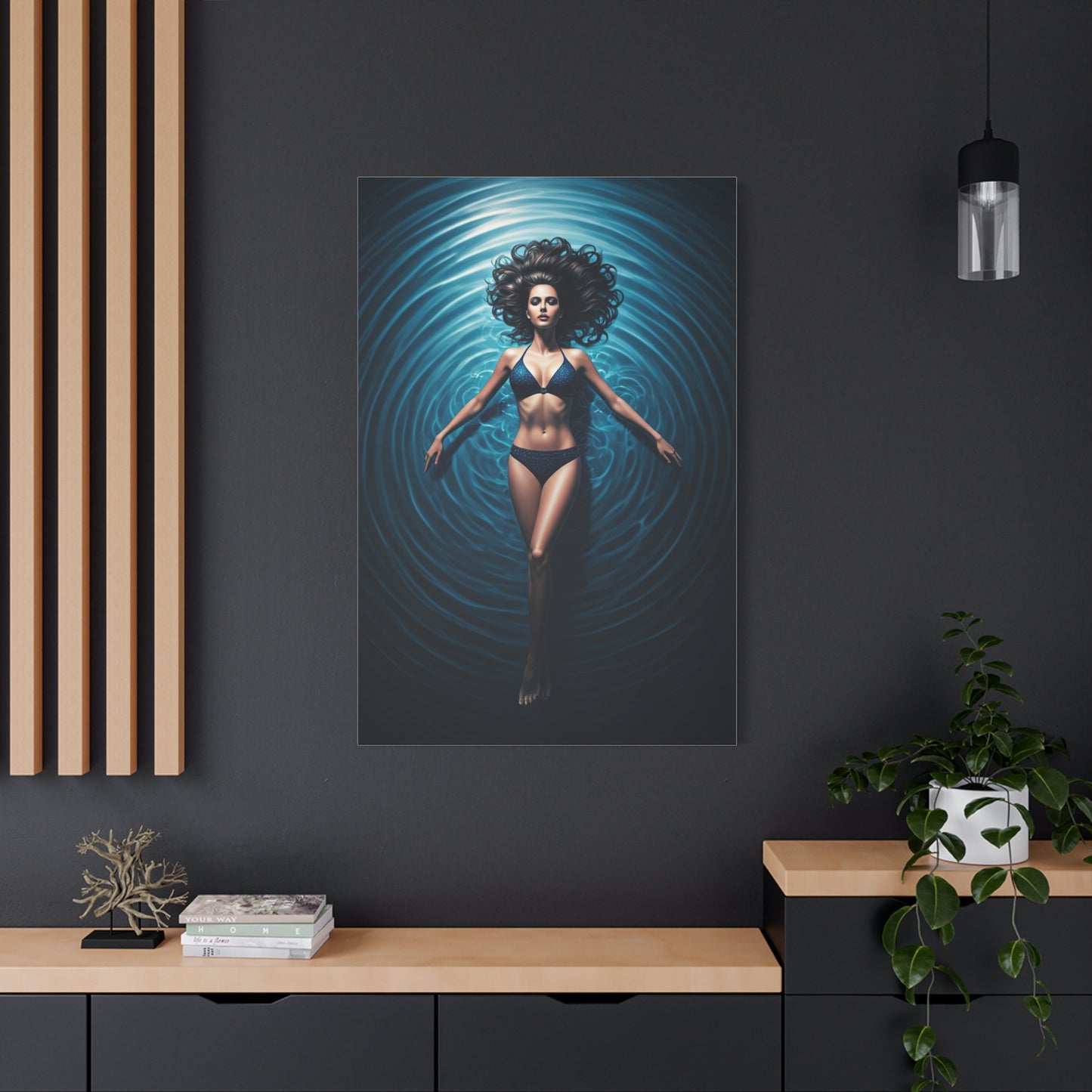 Calm Drift on Blue Water Wall Art & Canvas Prints