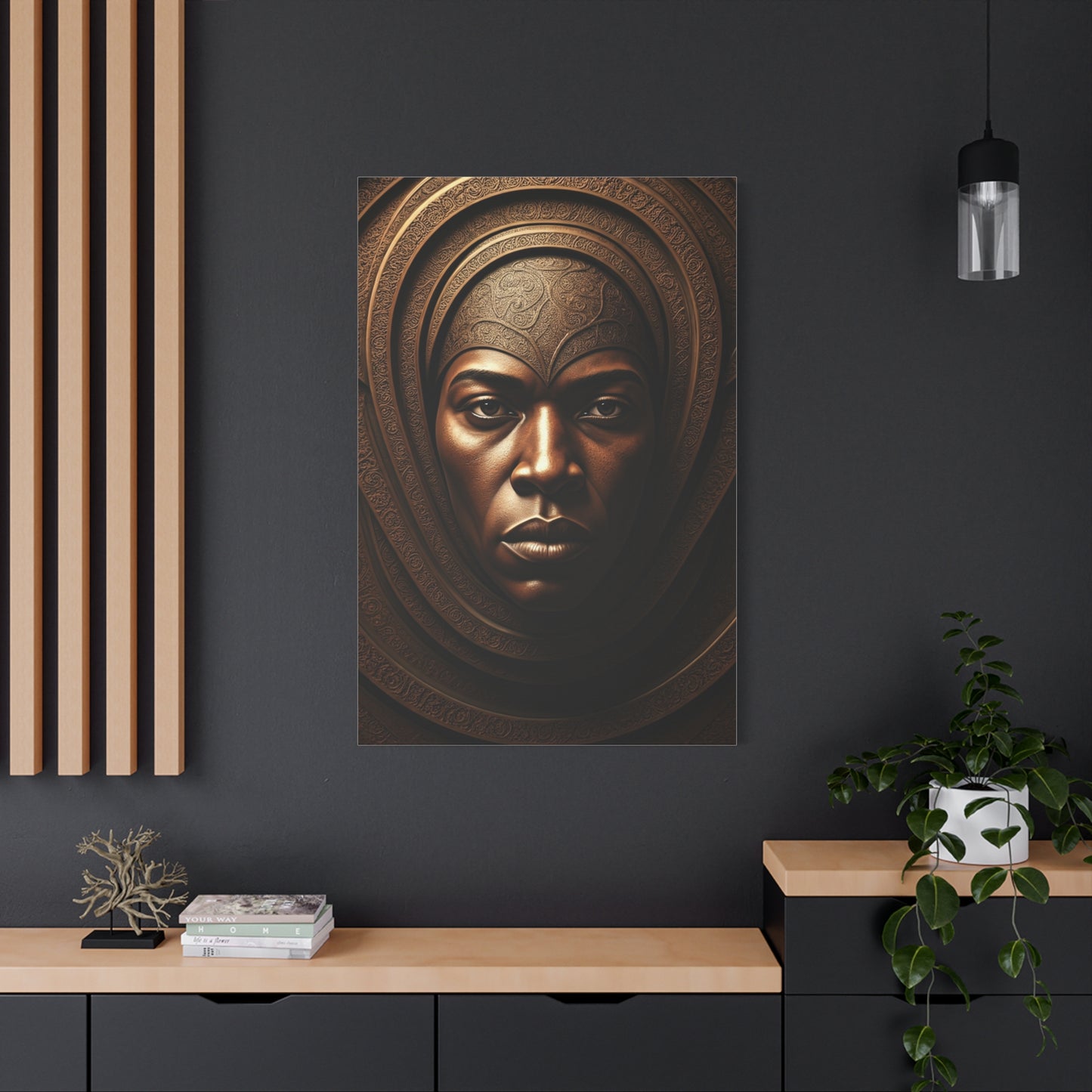Sacred Bronze Empress Portrait Wall Art & Canvas Prints