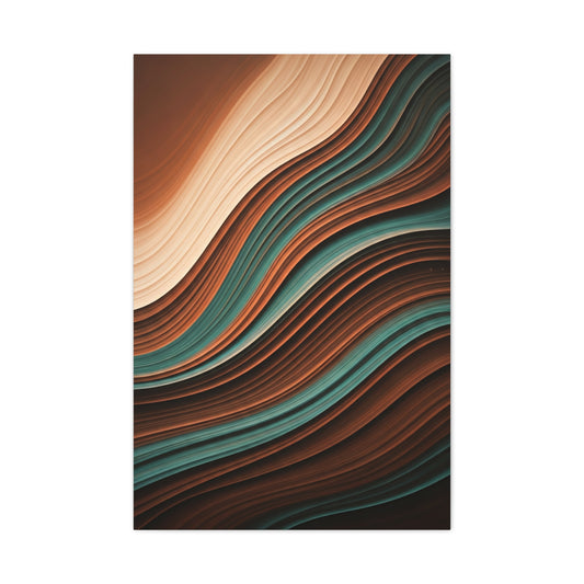 Earthtone Flow Harmony Abstract Wall Art & Canvas Prints