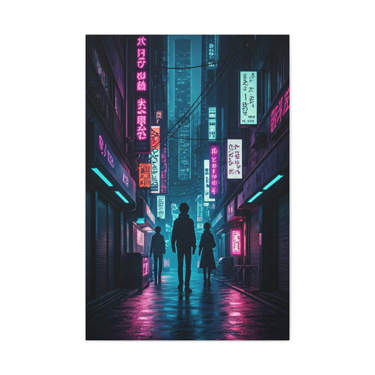 Neon Alley Wanderers Wall Art & Canvas Prints