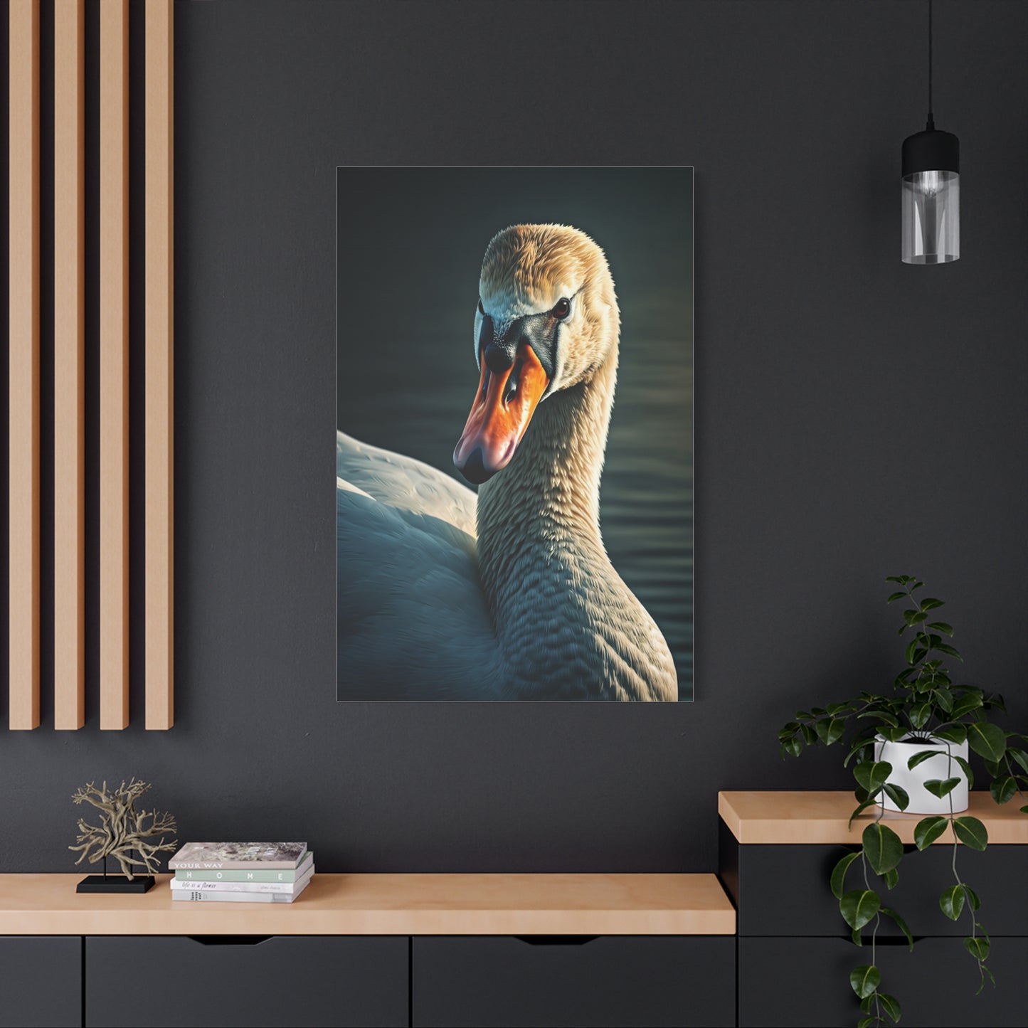 Serene Swan Reflection Wall Art & Canvas Prints