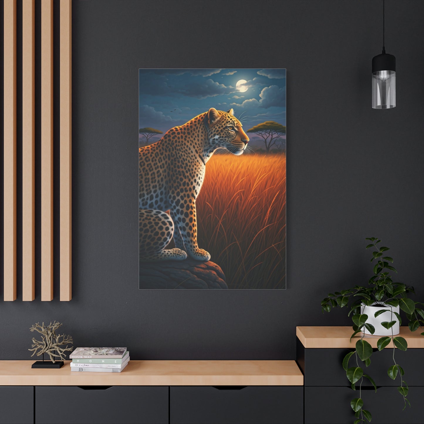 Majestic Leopard at Dusk Wall Art & Canvas Prints