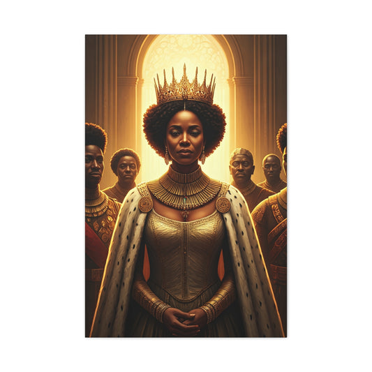 Golden Rain Regal Woman Wall Art & Canvas Prints