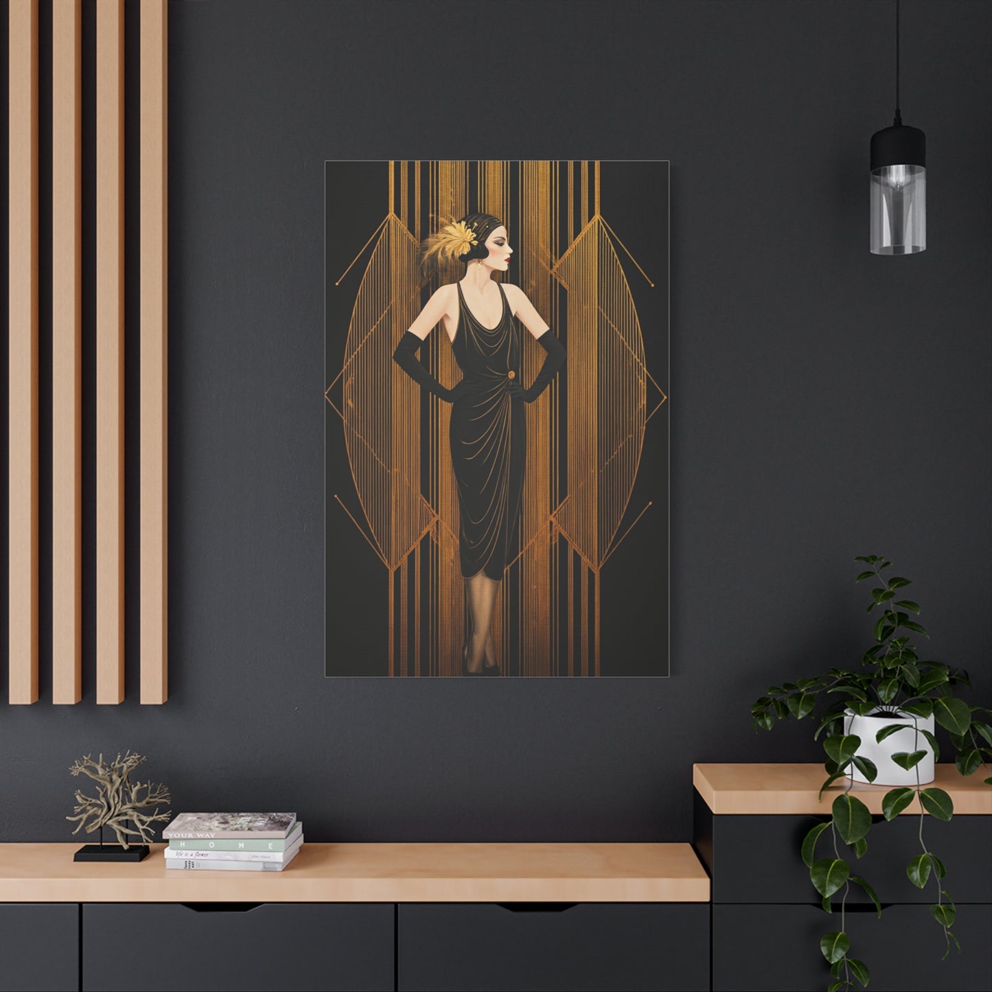 Roaring Twenties Glamour Lady Wall Art & Canvas Prints