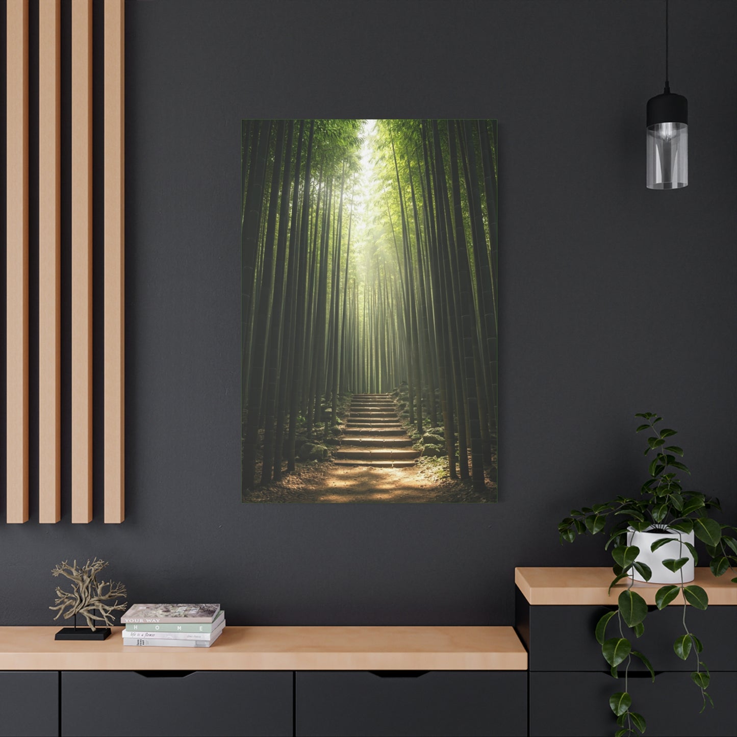 Bamboo Path of Tranquility Wall Art & Canvas Prints