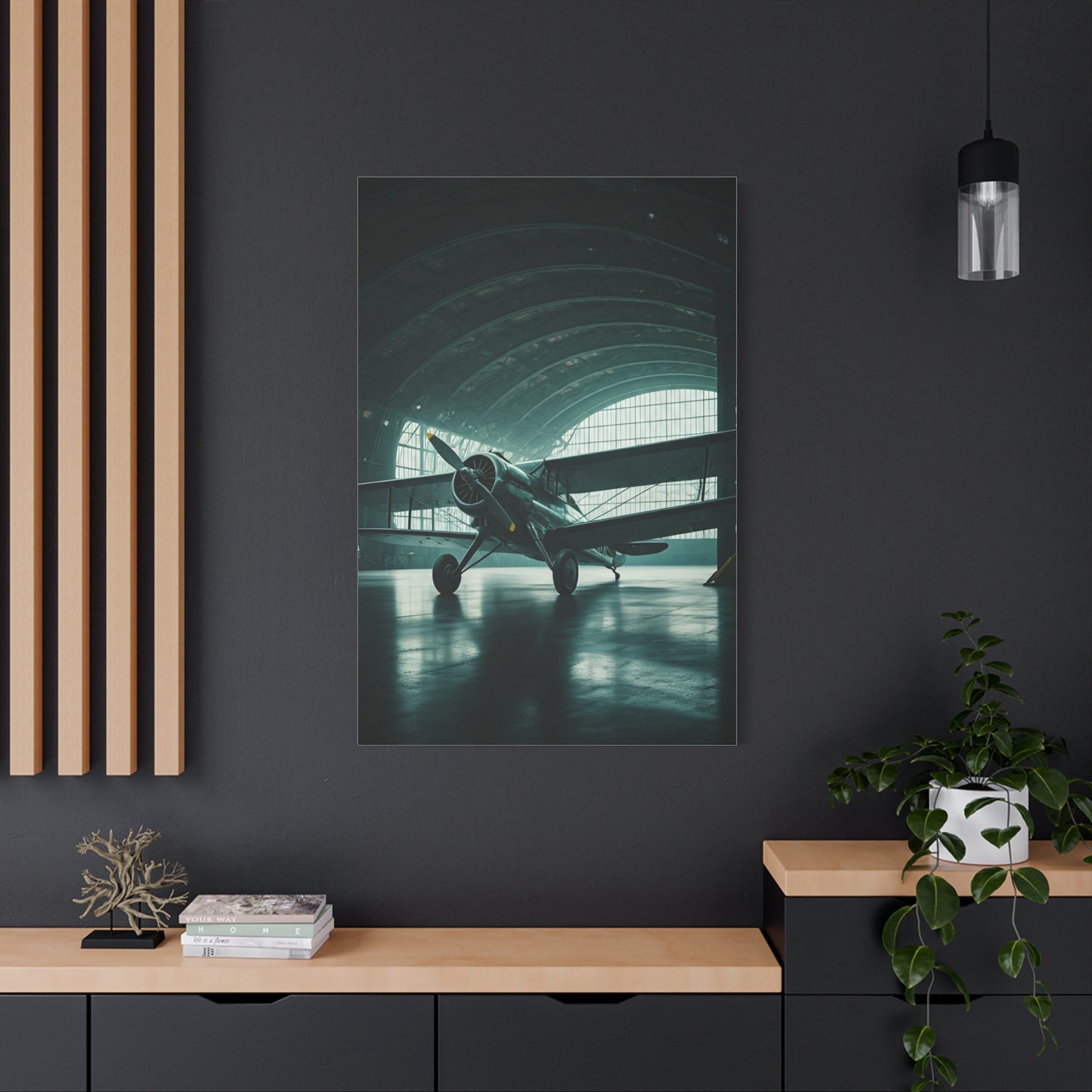 Modern Hangar Aircraft Silence Wall Art & Canvas Prints