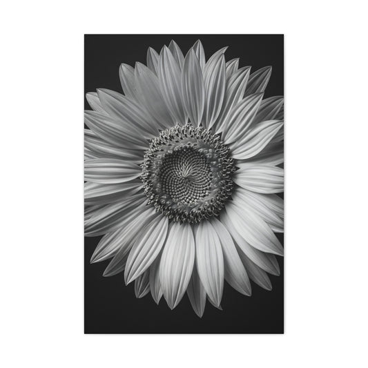 Velvet Orchid Bloom in Monochrome Wall Art & Canvas Prints