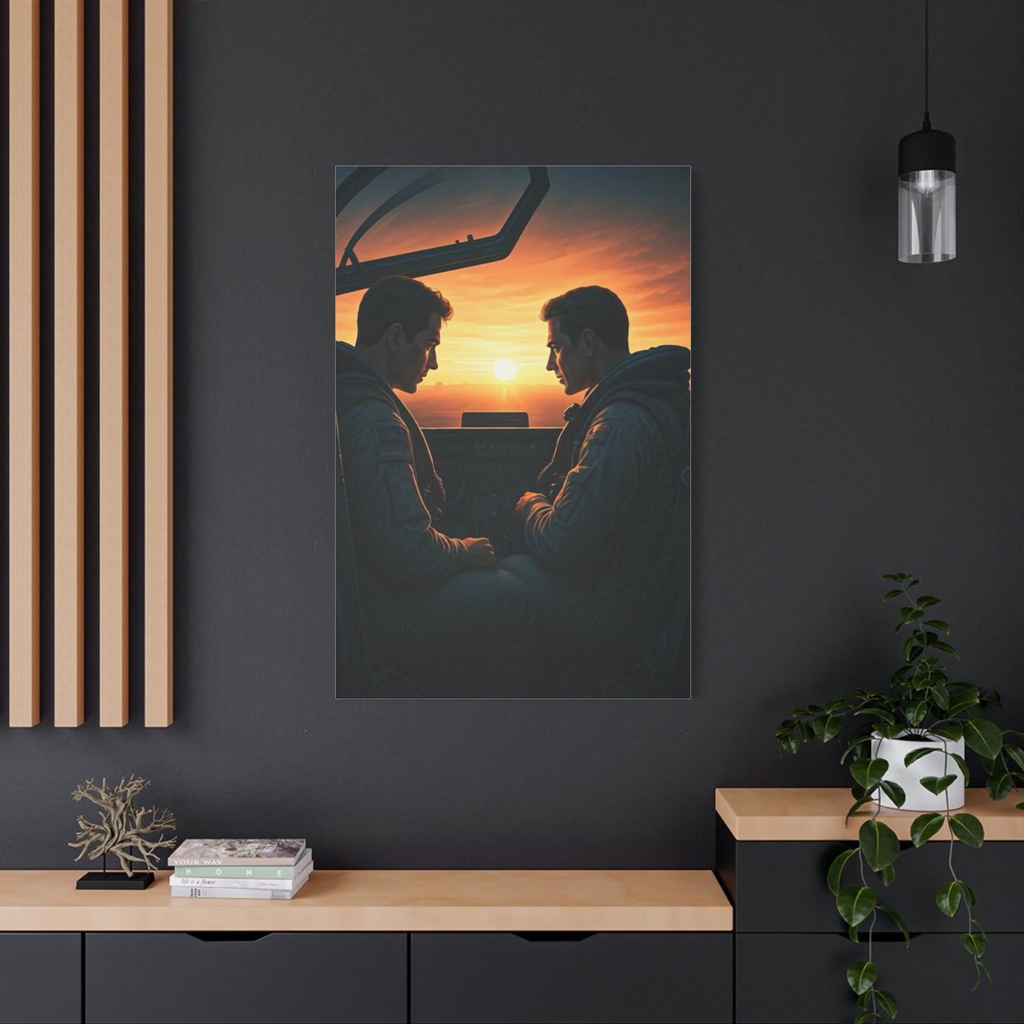 Sunset Cockpit Connection Wall Art & Canvas Prints