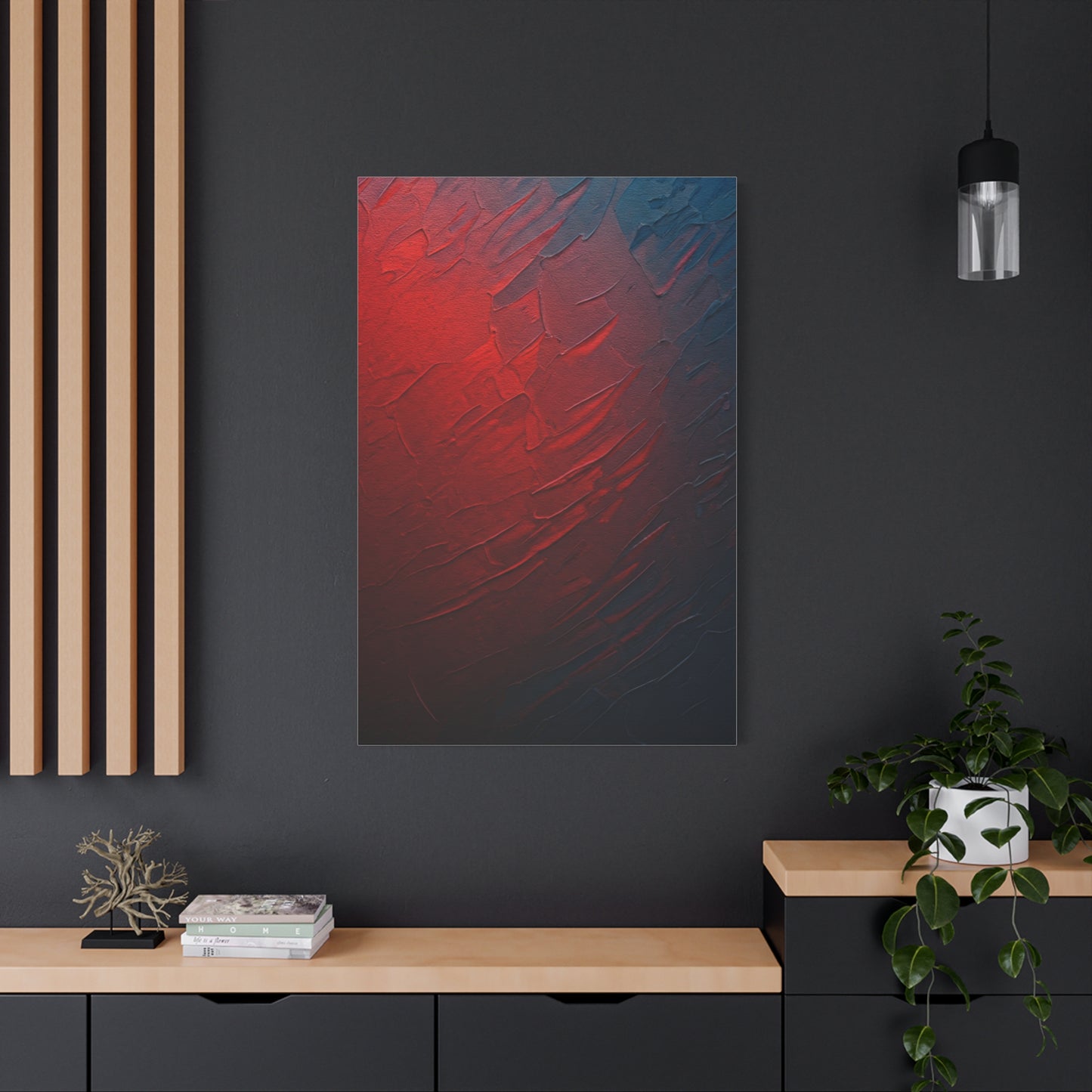 Crimson Depth Texture Wall Art & Canvas Prints