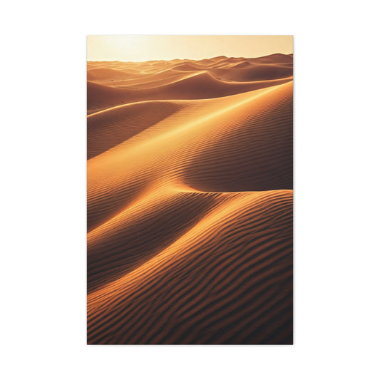 Golden Desert Waves Wall Art & Canvas Prints