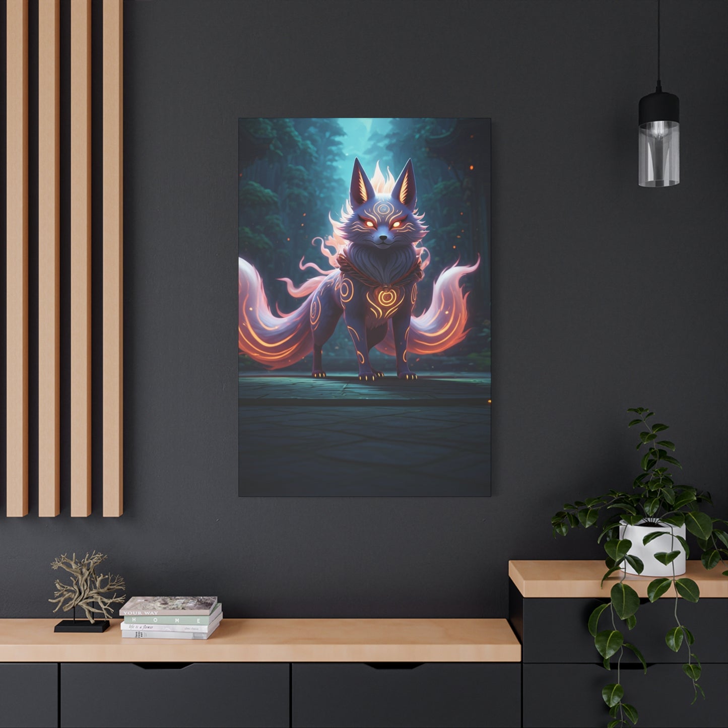Celestial Kitsune Guardian Wall Art & Canvas Prints