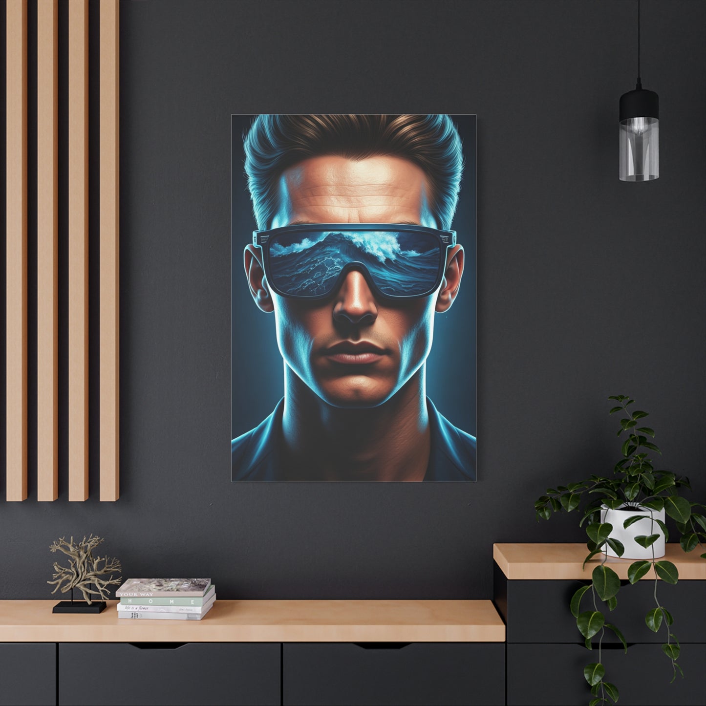 Neon Ocean Reflection Vision Wall Art & Canvas Prints