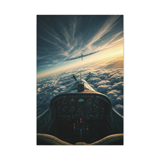 Pilot’s View Above the Cloud Sea Wall Art & Canvas Prints