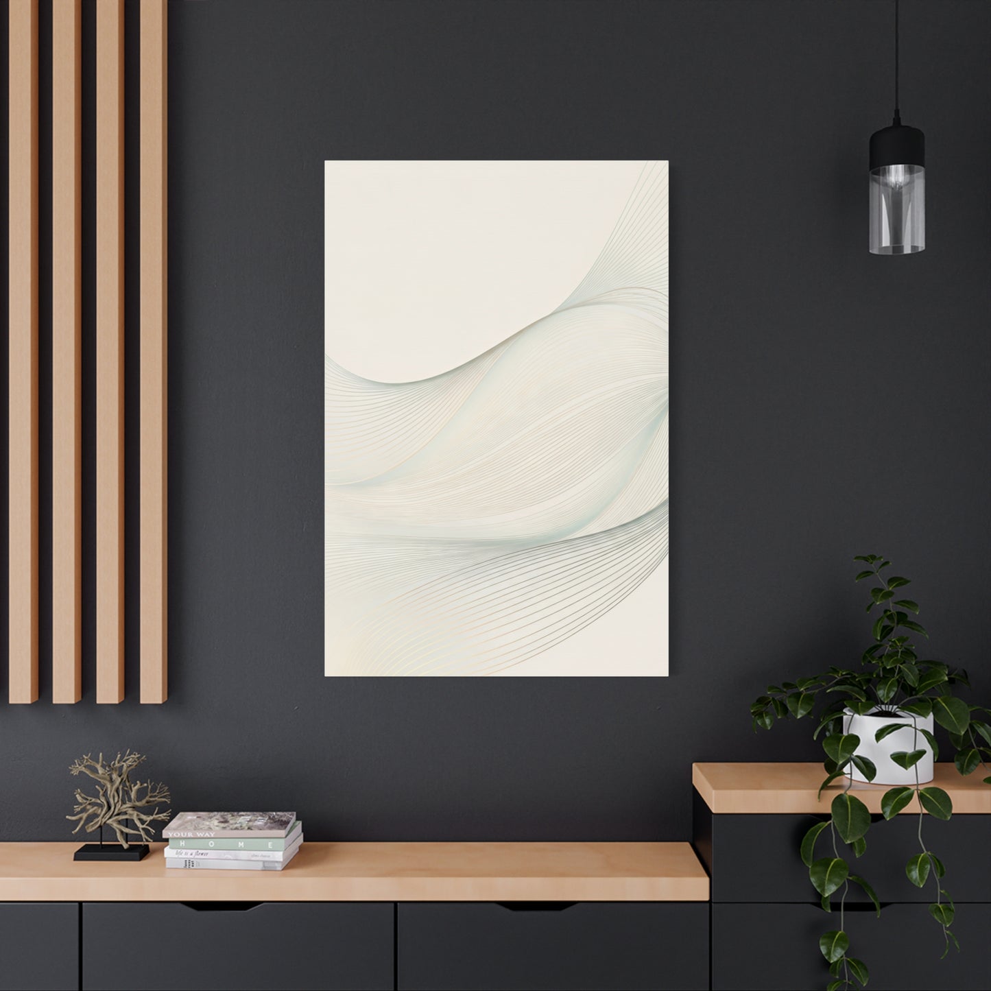 Soft Ivory Flow Texture Wall Art & Canvas Prints