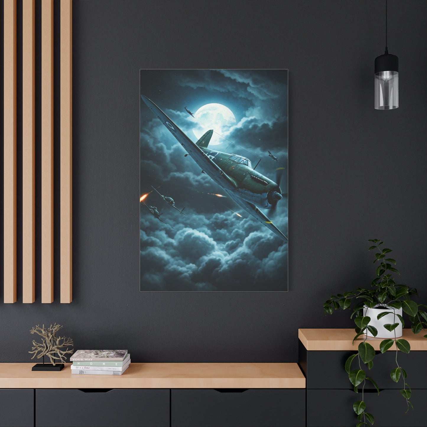 Moonlit Storm Flight Mystery Wall Art & Canvas Prints