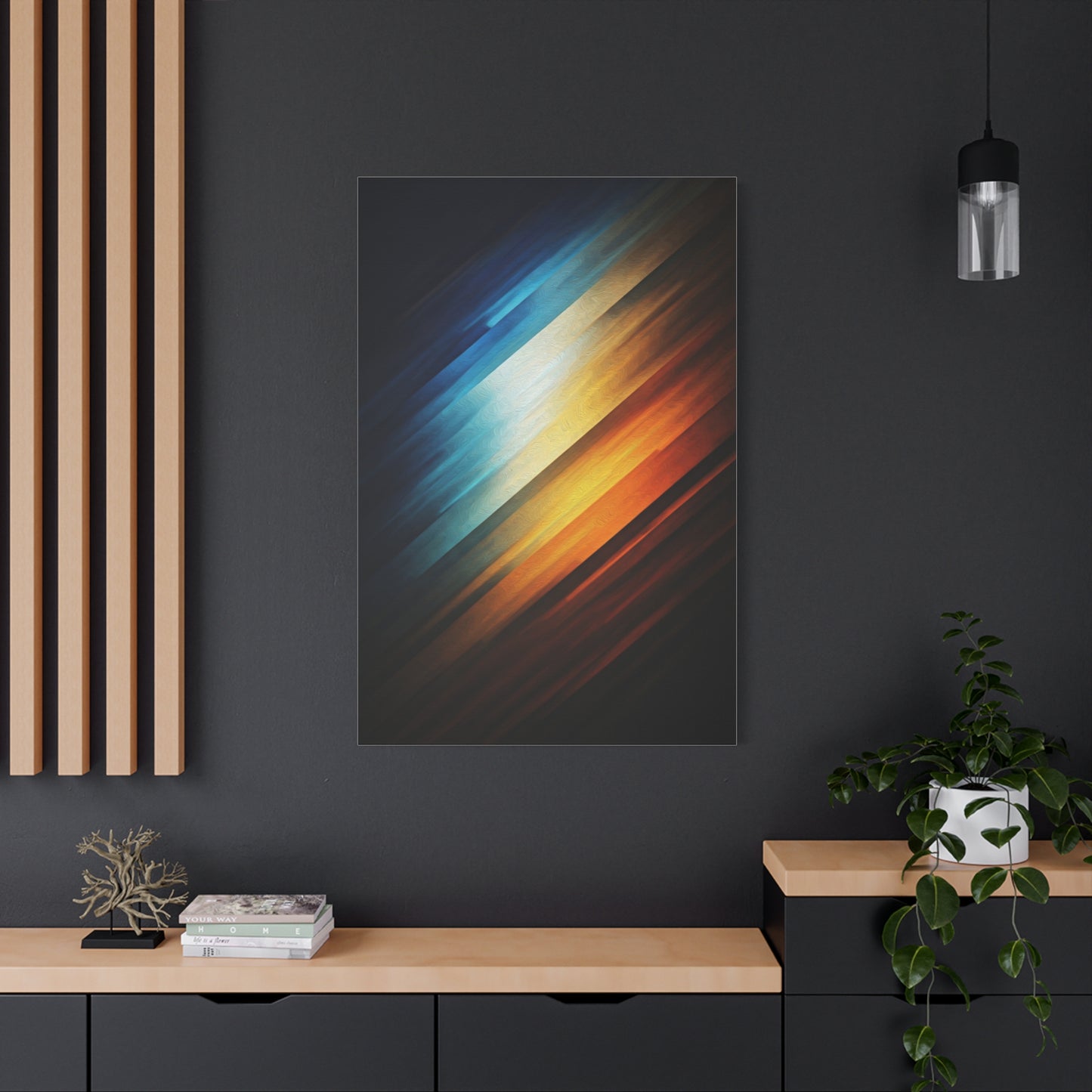 Diagonal Light Fusion Abstract Wall Art & Canvas Prints