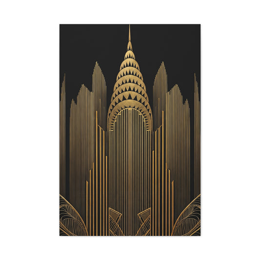 Cathedral Spire Art Deco Architecture Wall Art & Canvas Prints