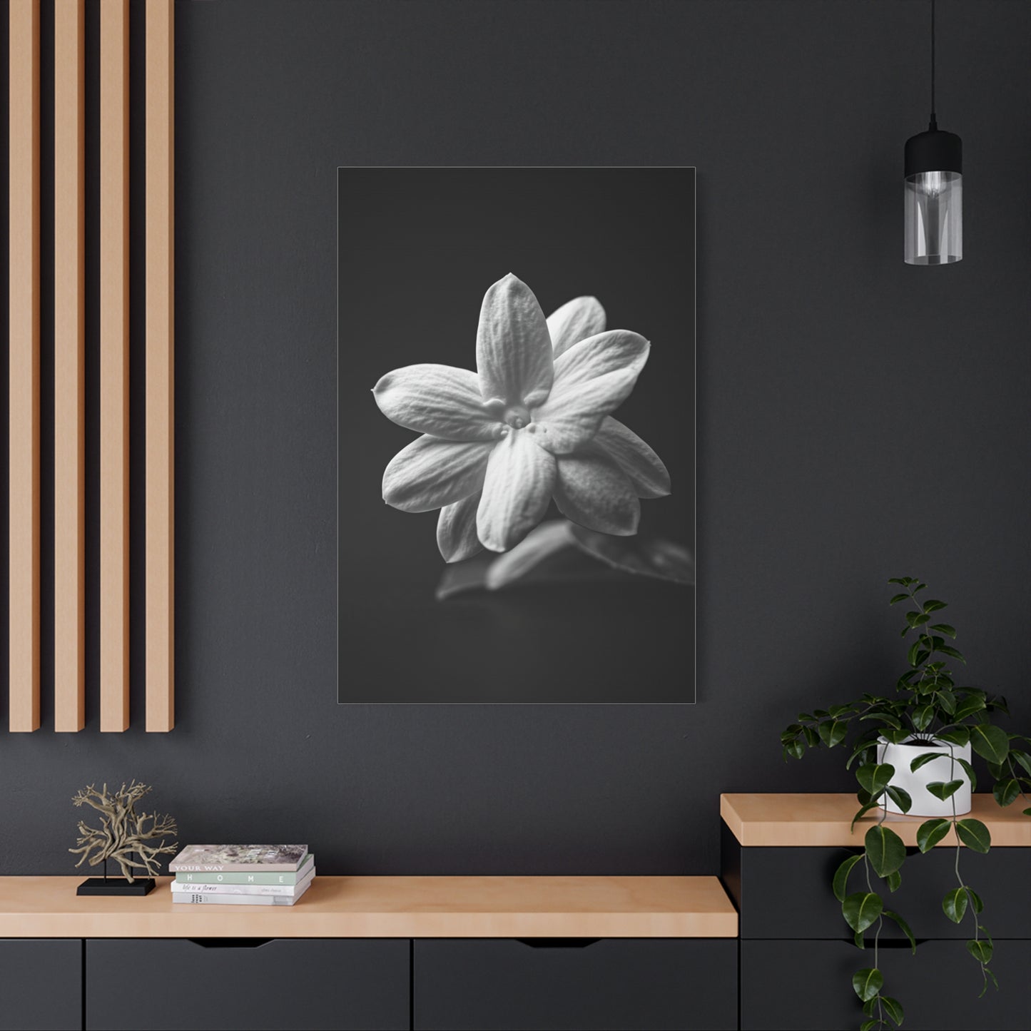 Midnight Jasmine Bloom Wall Art & Canvas Prints