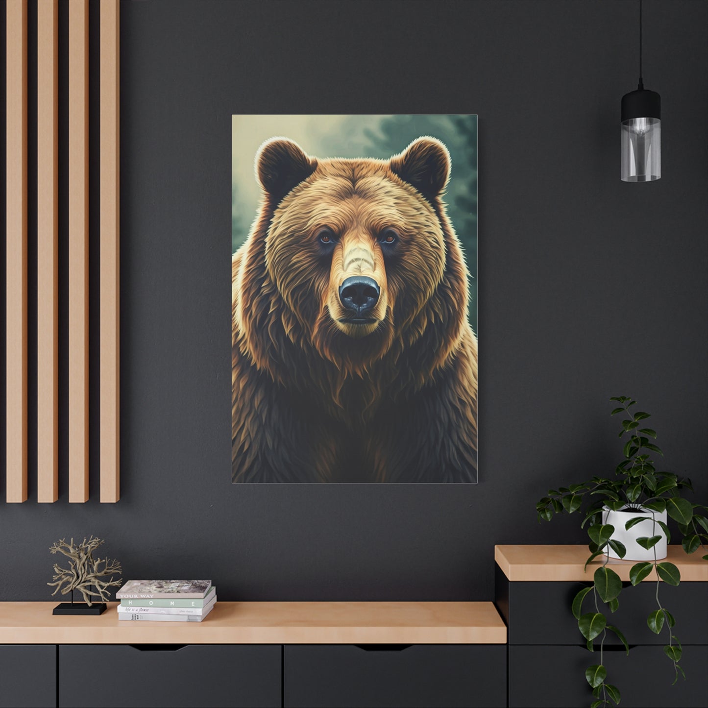 Grizzly Bear Profile Study Wall Art & Canvas Prints