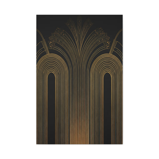 Golden Archway Symphony Art Deco Wall Art & Canvas Prints